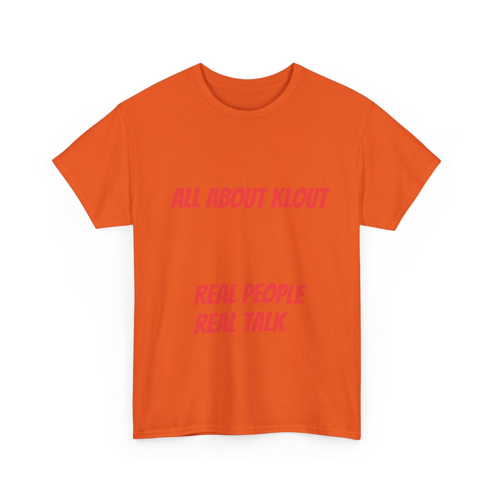 All About Klout Unisex Heavy Cotton Tee