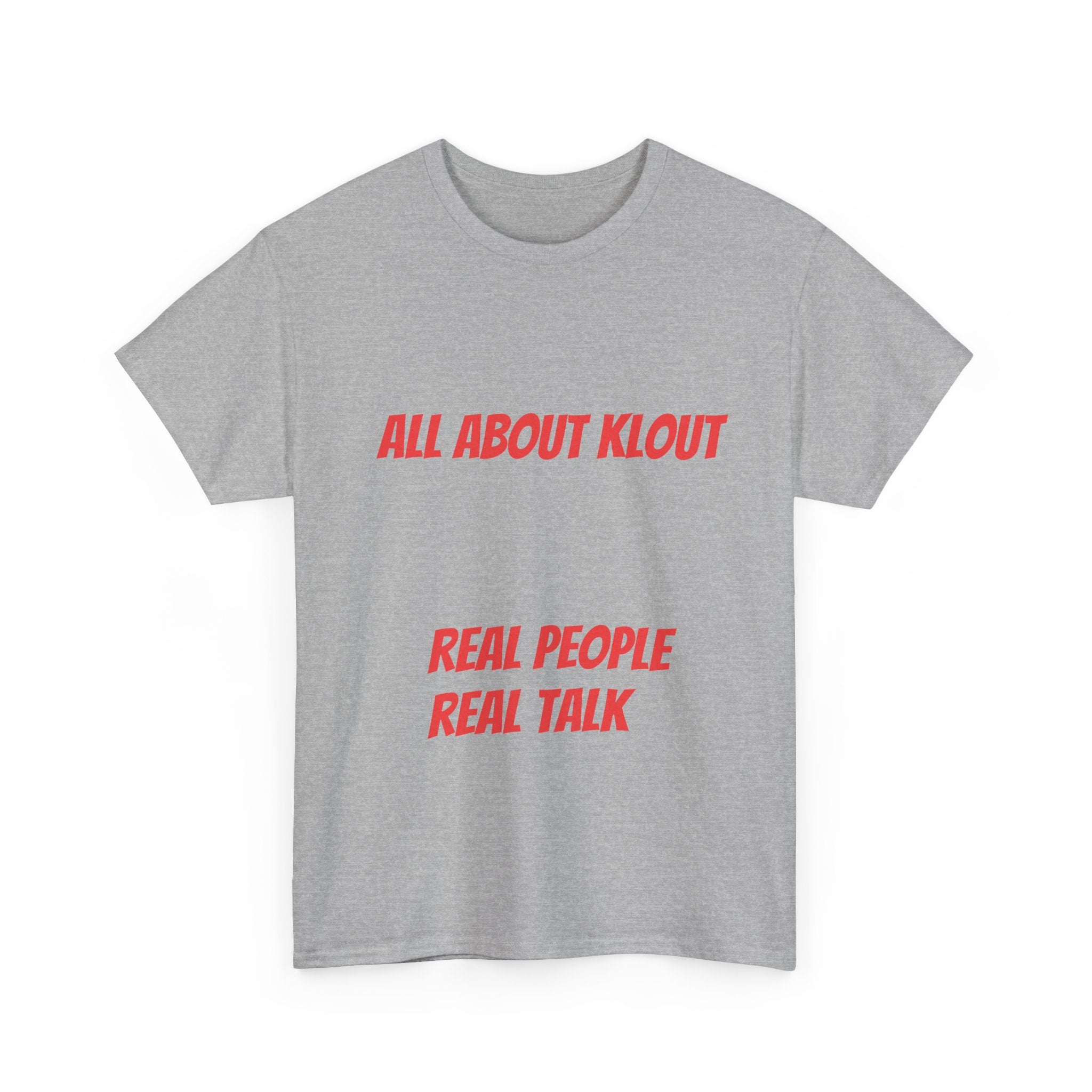 All About Klout Unisex Heavy Cotton Tee