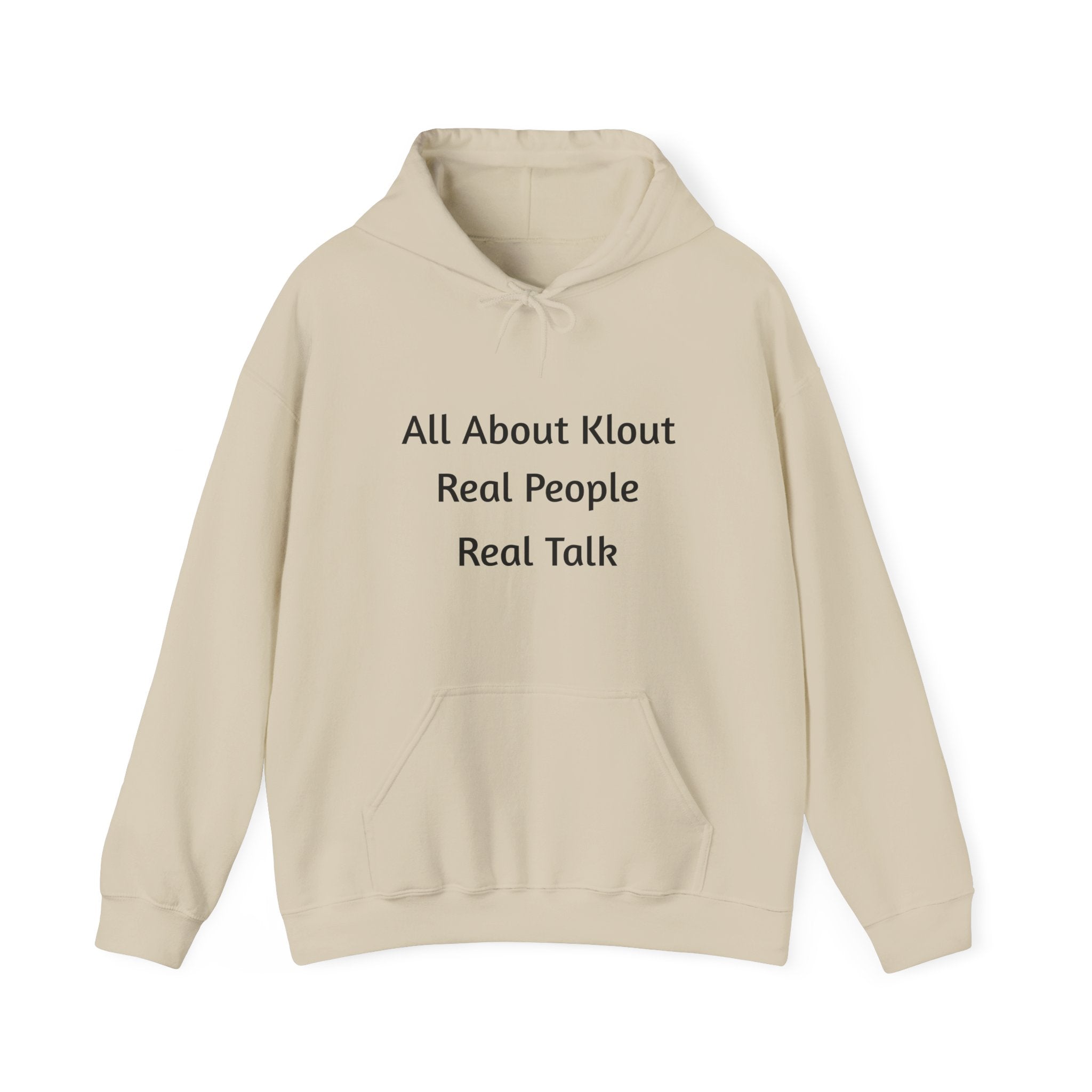 All About Klout Hoodie — Motivational Graphic Pullover