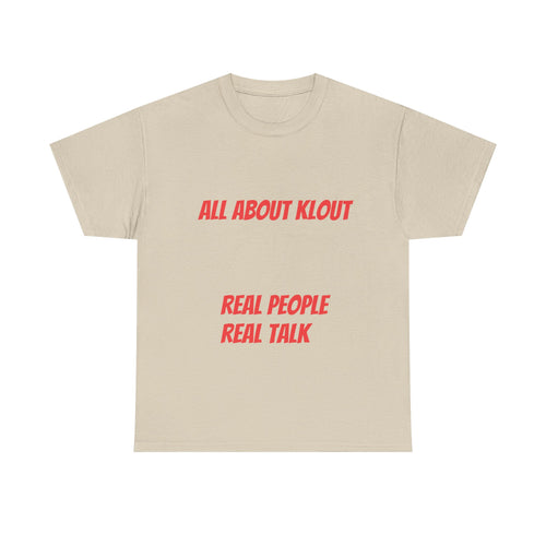All About Klout Unisex Heavy Cotton Tee