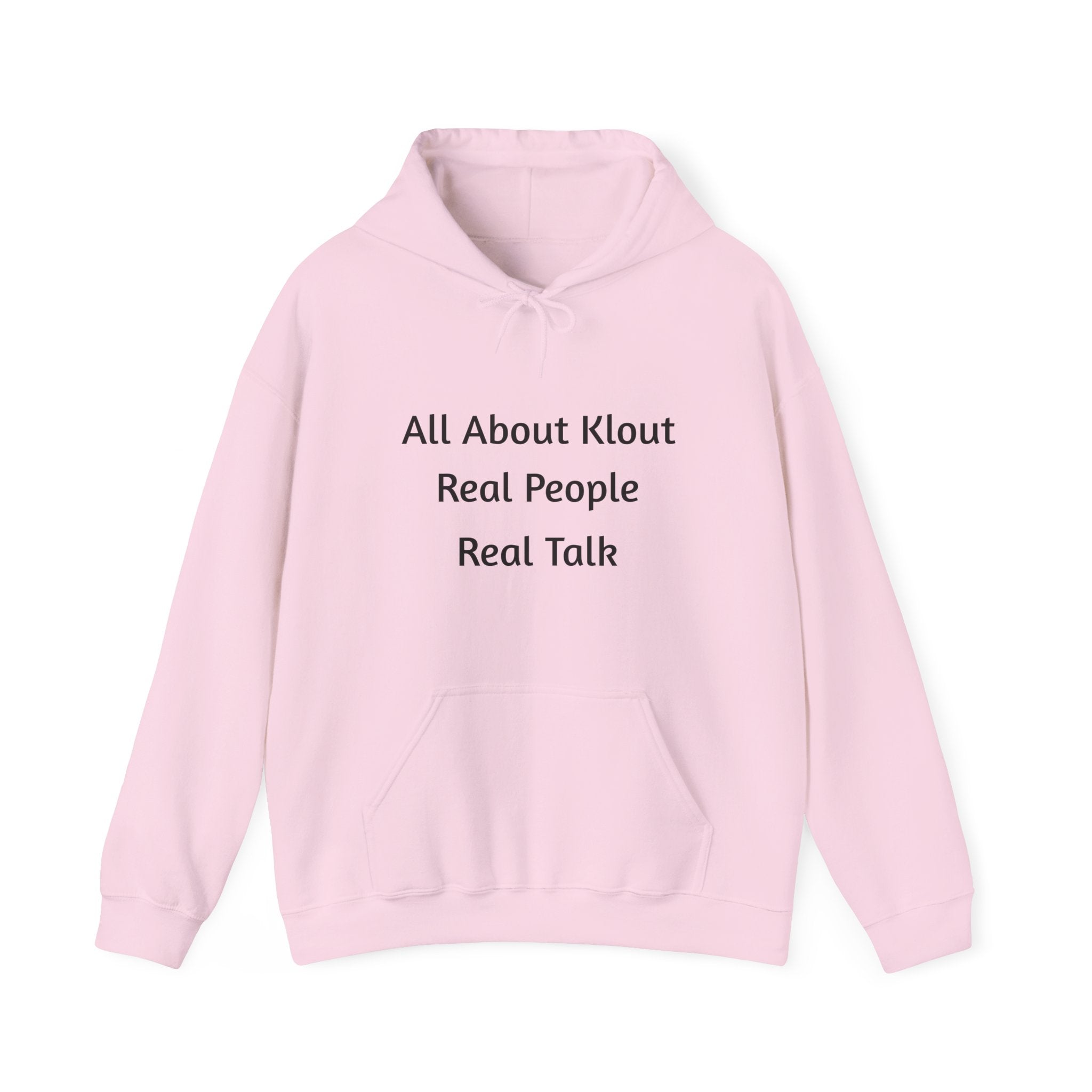All About Klout Hoodie — Motivational Graphic Pullover
