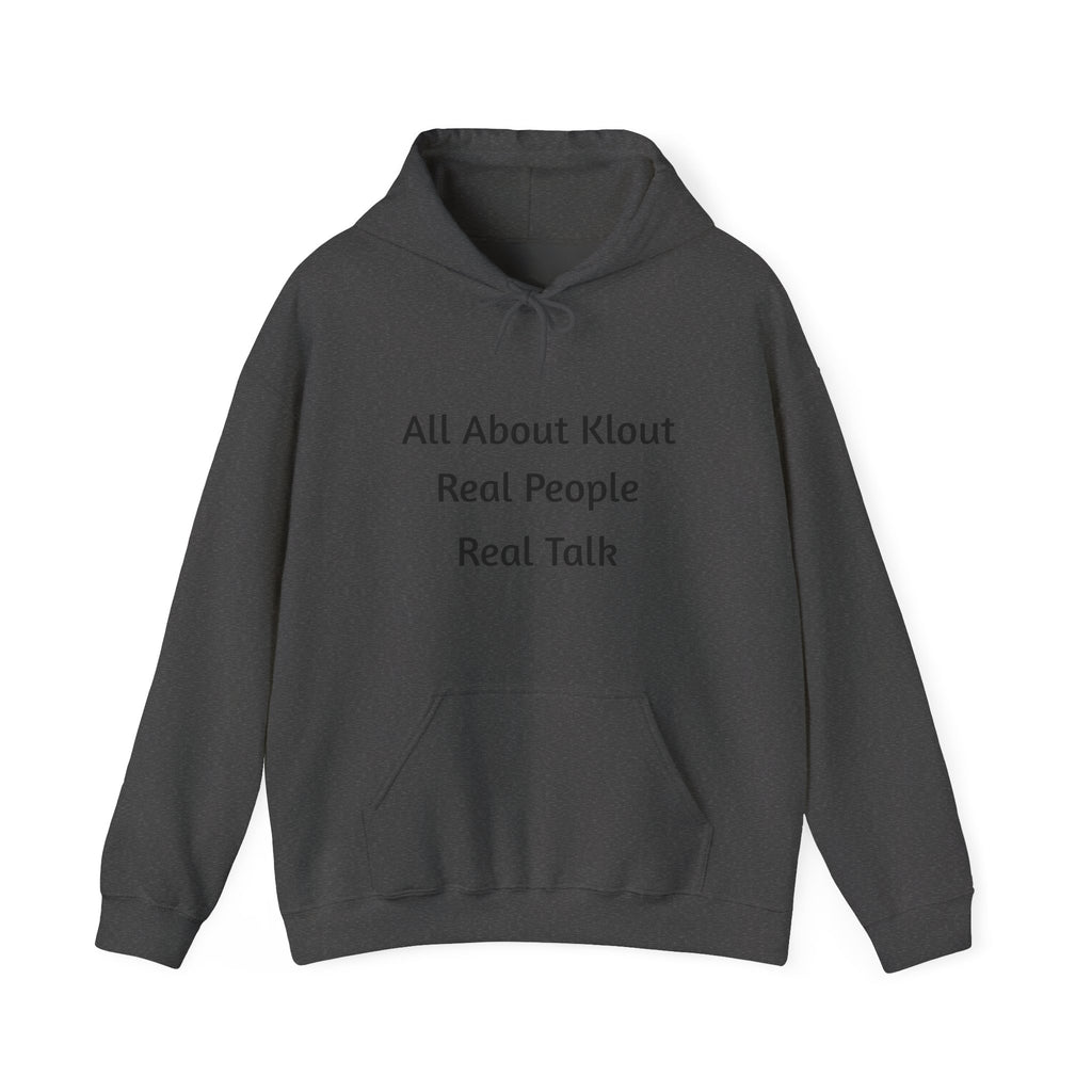 All About Klout Hoodie — Motivational Graphic Pullover