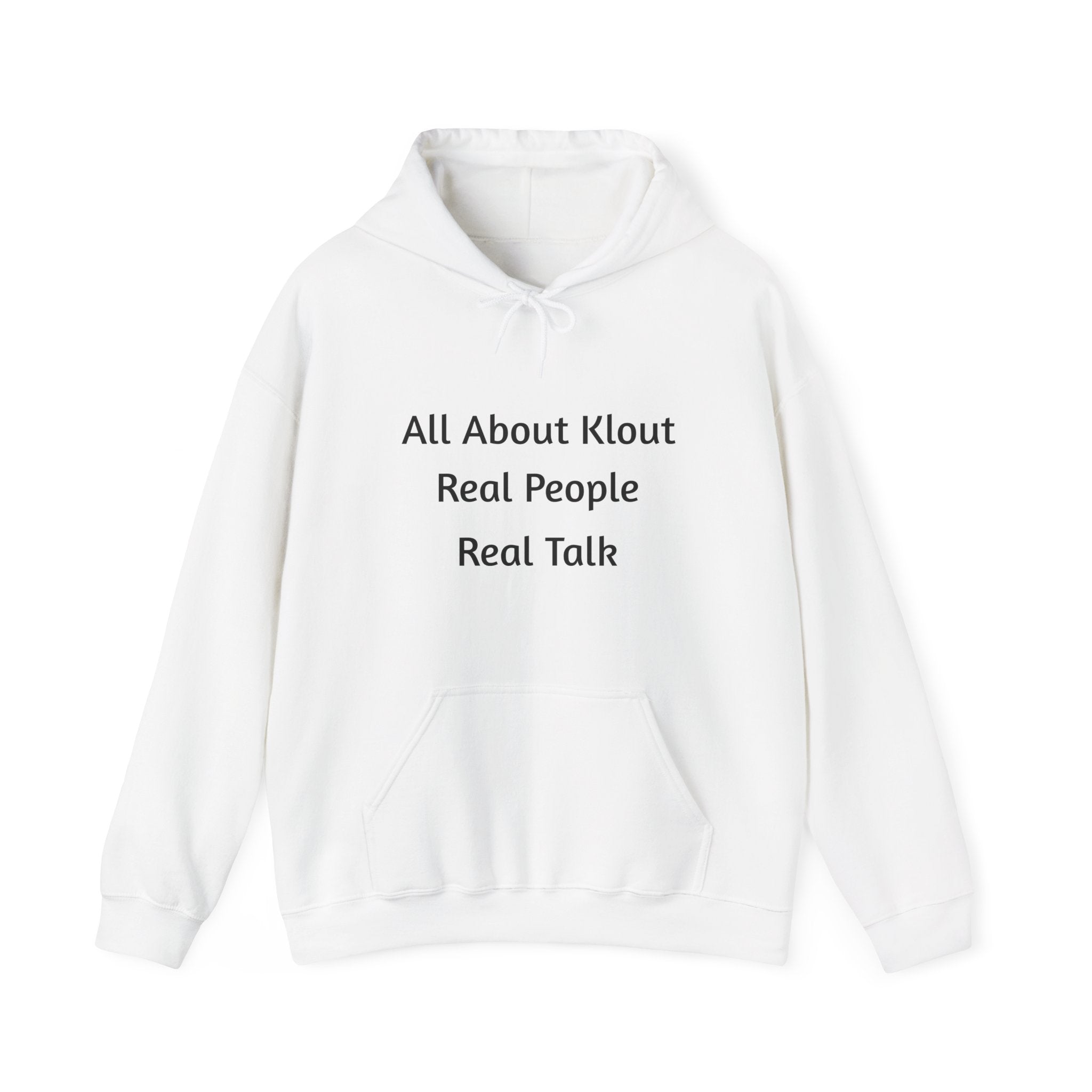 All About Klout Hoodie — Motivational Graphic Pullover