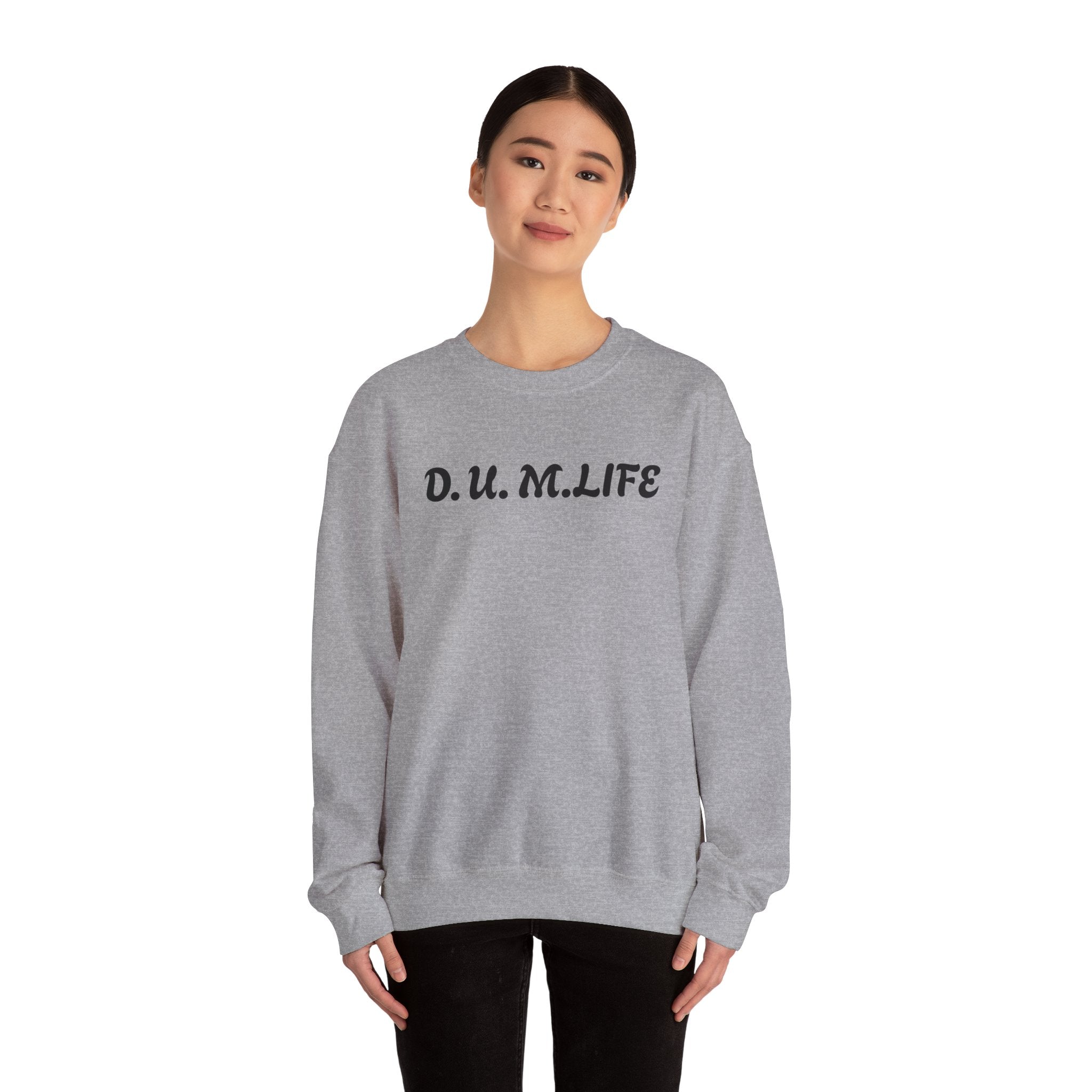 D.U.M. LIFE Crewneck Sweatshirt — Dreaded Urban Male Graphic Crewneck