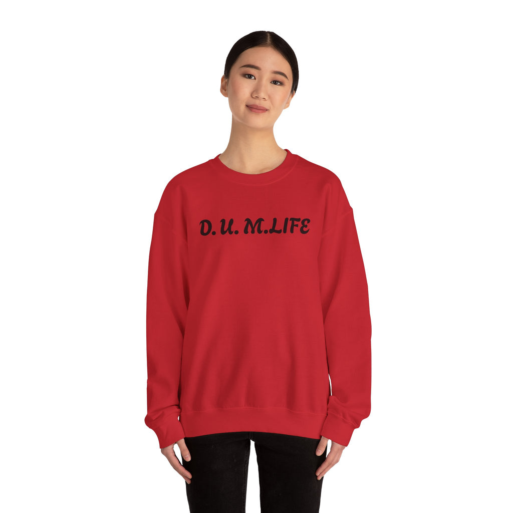 D.U.M. LIFE Crewneck Sweatshirt — Dreaded Urban Male Graphic Crewneck
