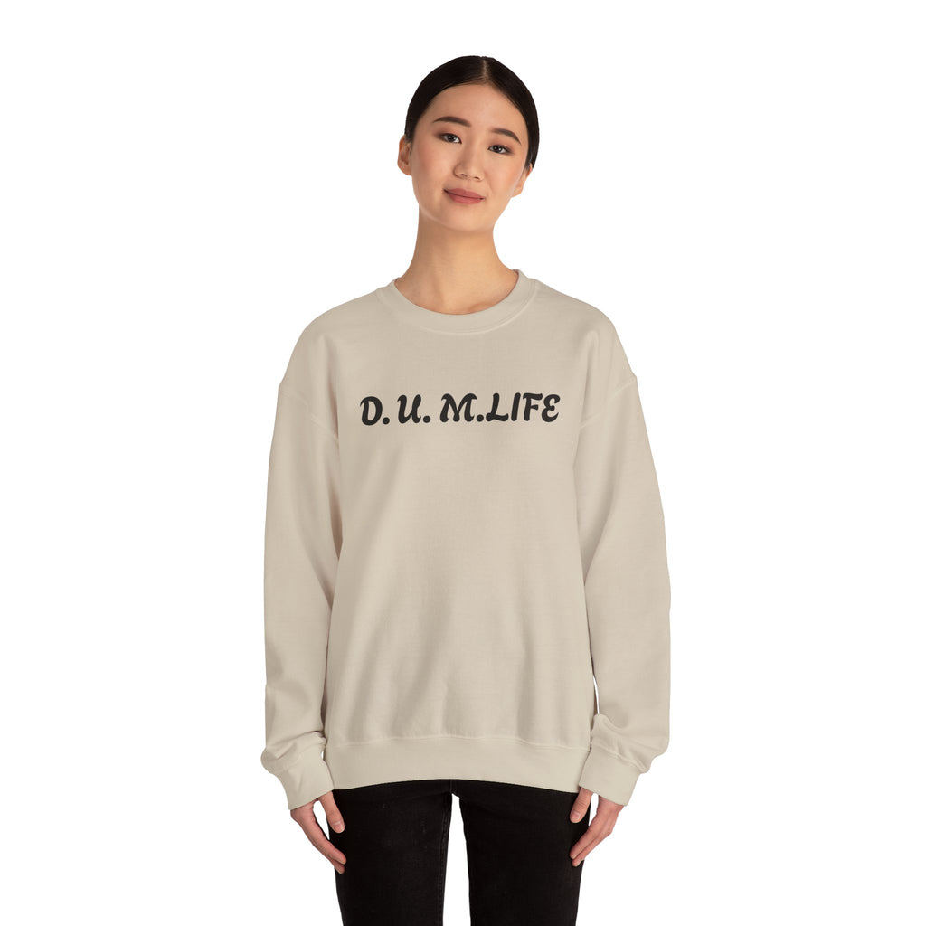 D.U.M. LIFE Crewneck Sweatshirt — Dreaded Urban Male Graphic Crewneck