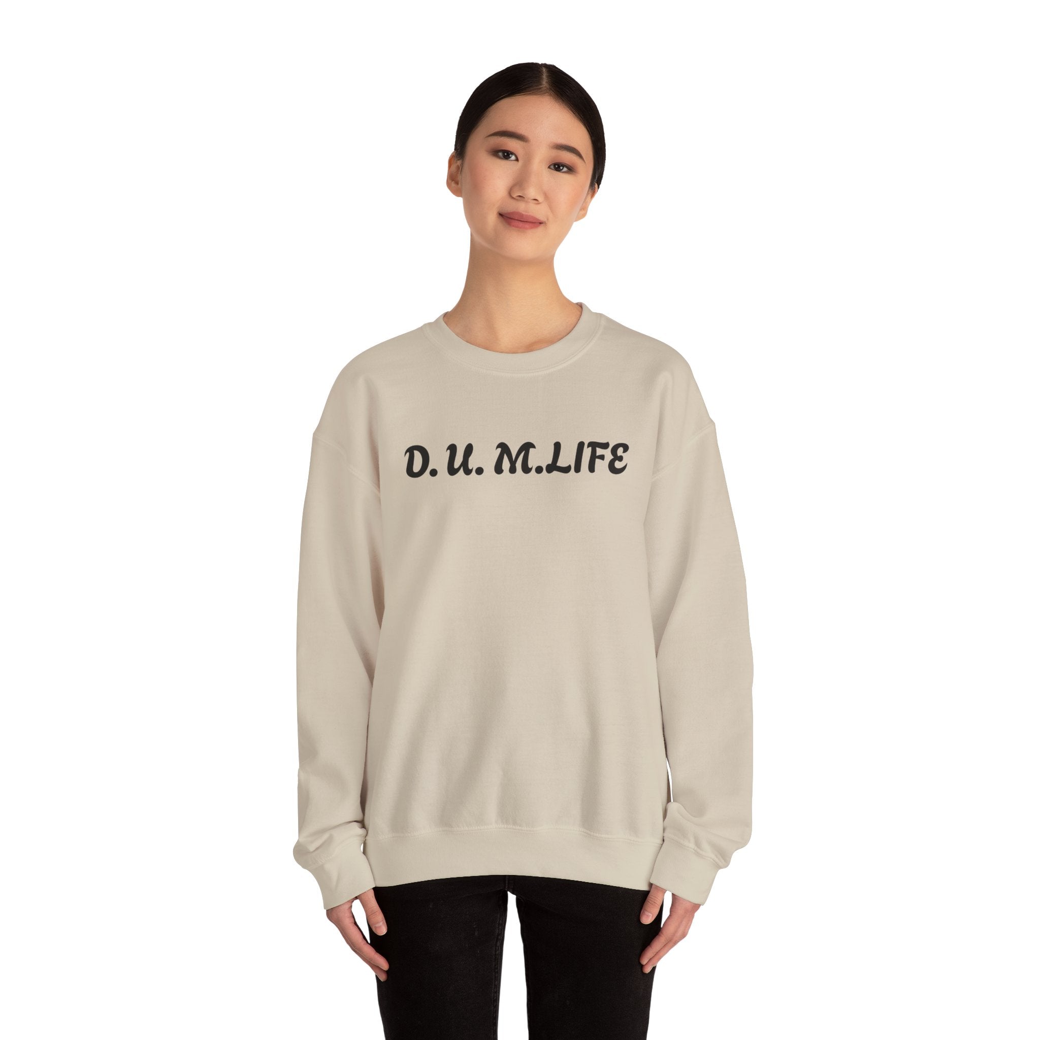 D.U.M. LIFE Crewneck Sweatshirt — Dreaded Urban Male Graphic Crewneck