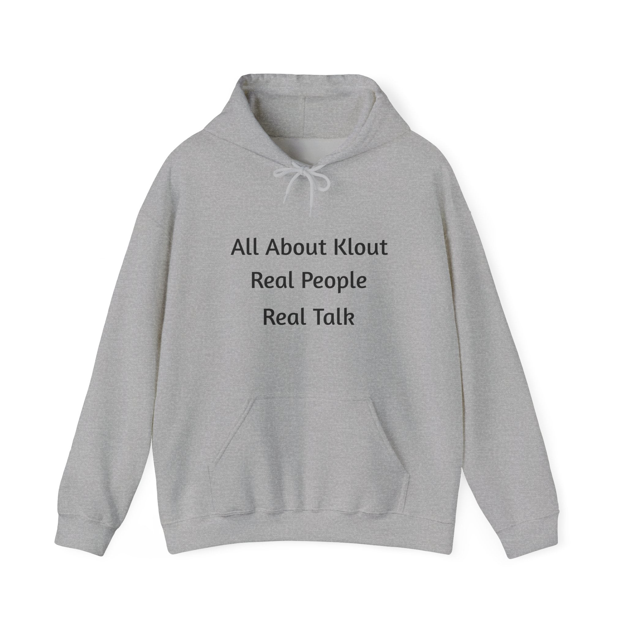 All About Klout Hoodie — Motivational Graphic Pullover