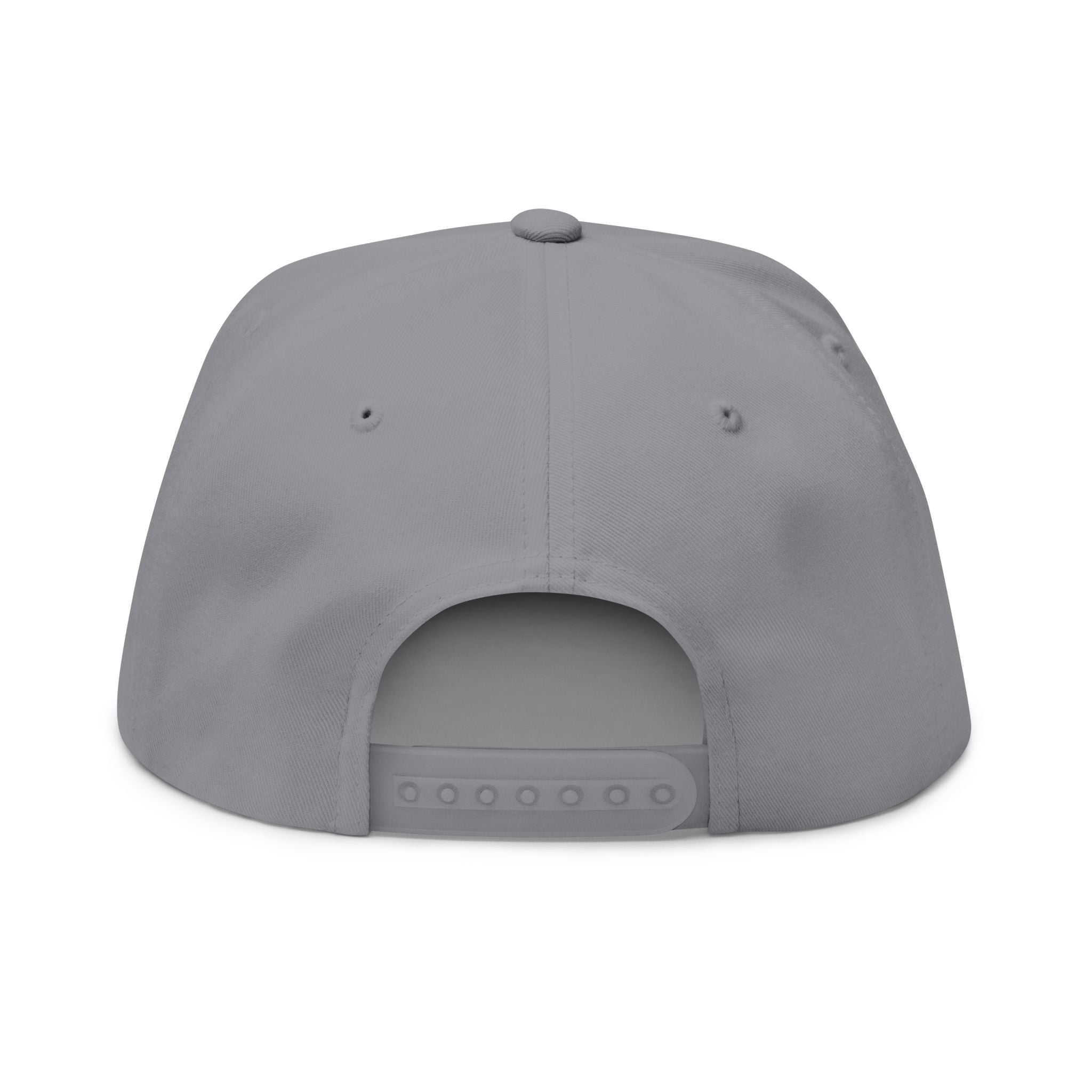 Guardian Embroidered Shield & Sword Flat Bill Cap — Purple Crest Snapback