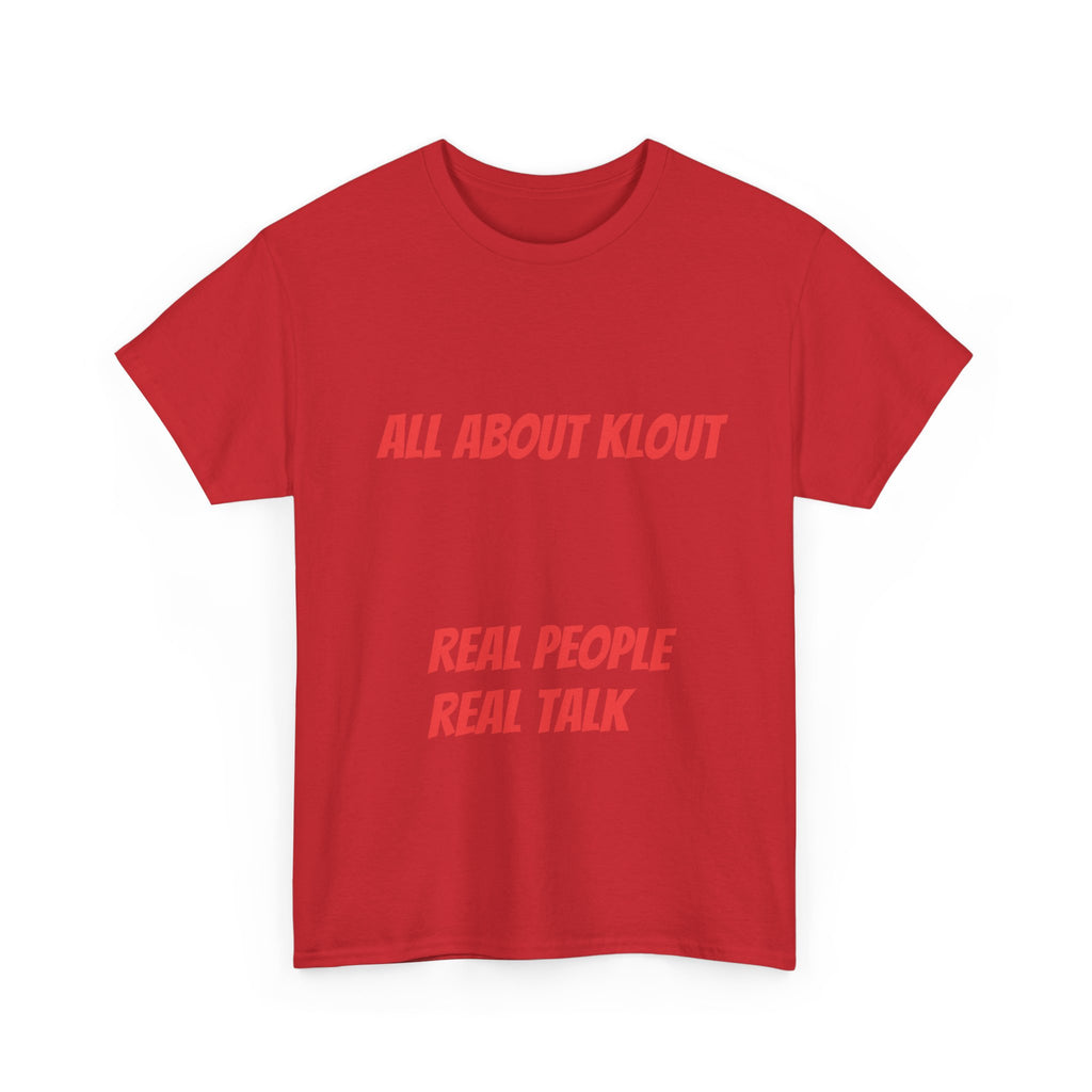 All About Klout Unisex Heavy Cotton Tee