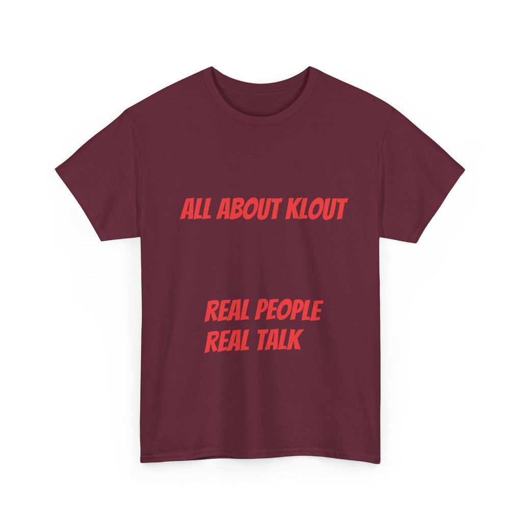 All About Klout Unisex Heavy Cotton Tee