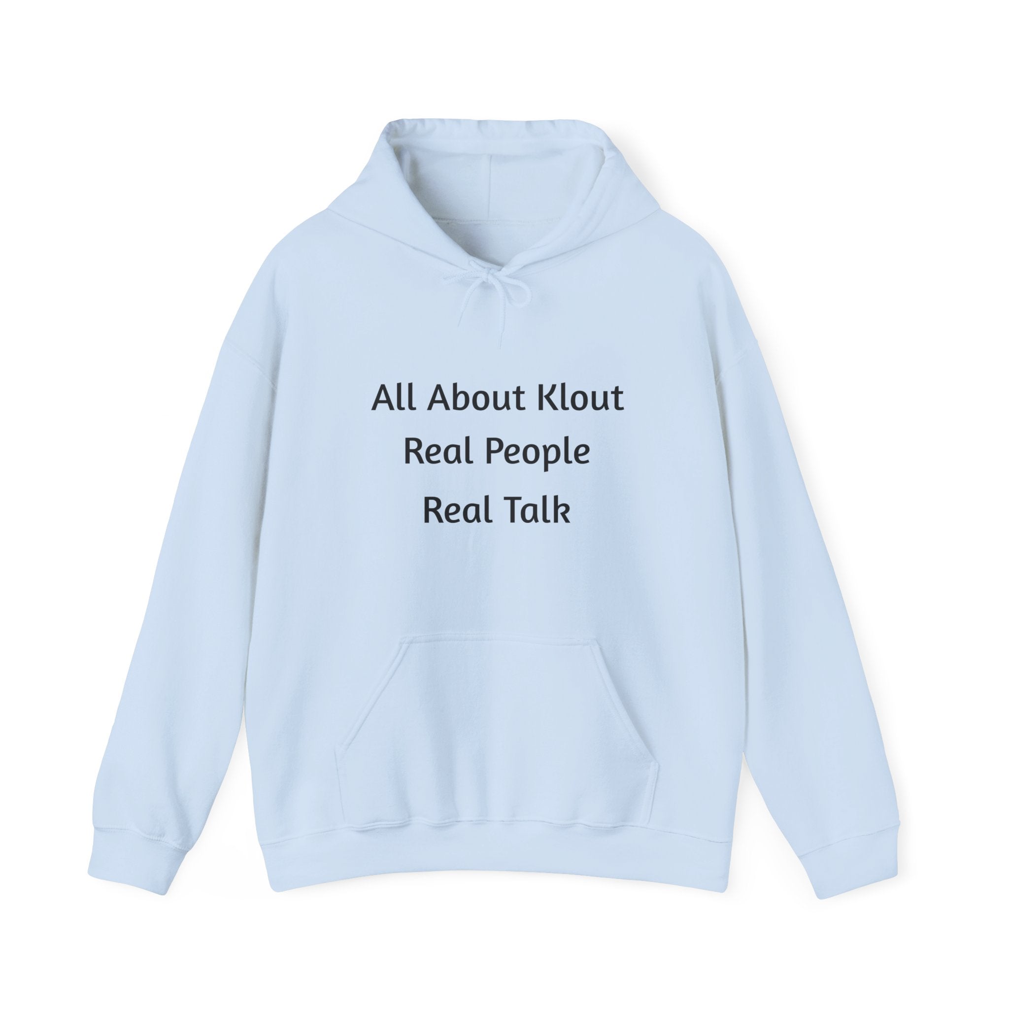 All About Klout Hoodie — Motivational Graphic Pullover