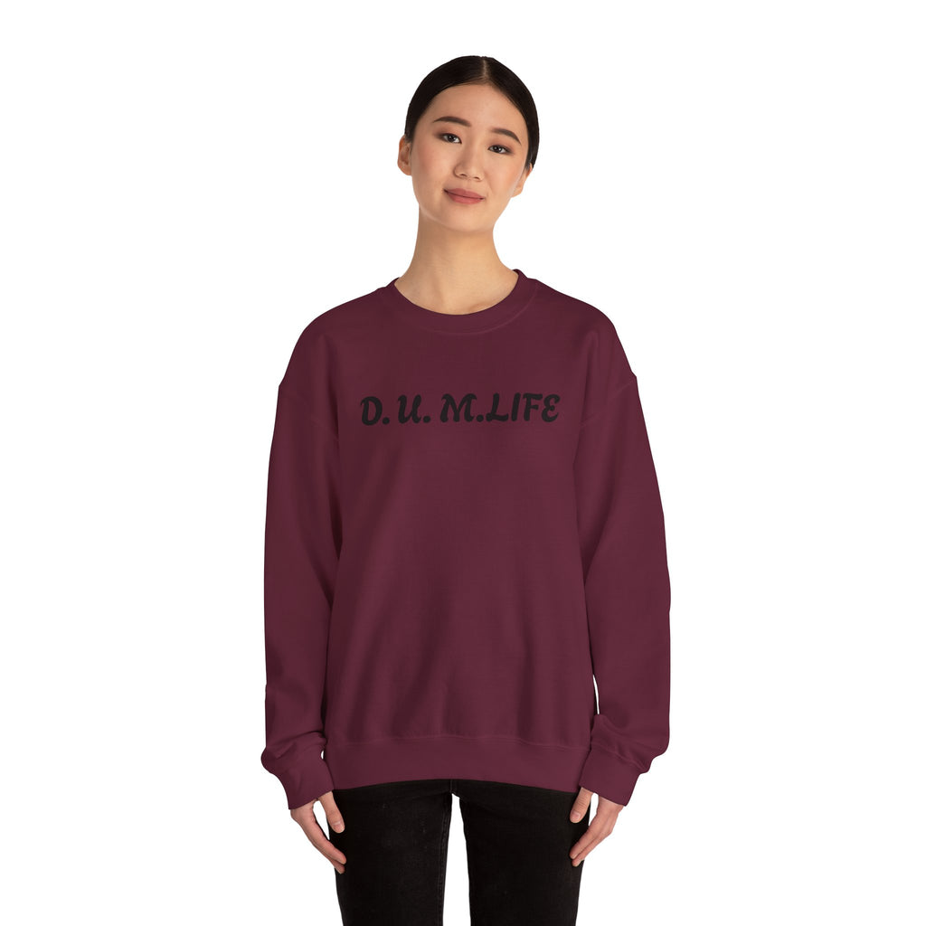 D.U.M. LIFE Crewneck Sweatshirt — Dreaded Urban Male Graphic Crewneck